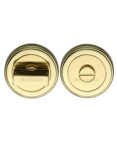 Polished Brass Round Bathroom Turn & Release - ERD7030