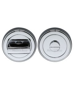 Polished Chrome Round Bathroom Turn & Release - ERD7030