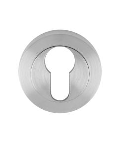 Carlisle Brass Satin Chrome Euro Escutcheon | EUL001SC