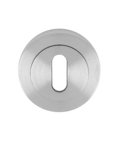 Carlisle Brass Satin Chrome Standard Keyhole Escutcheon | EUL002SC