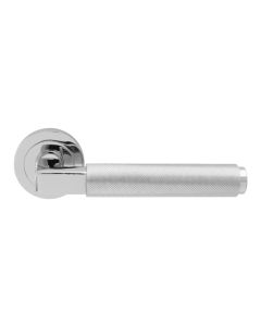 Polished Chrome Terazzo Lever on Round Rose | EUL060CP