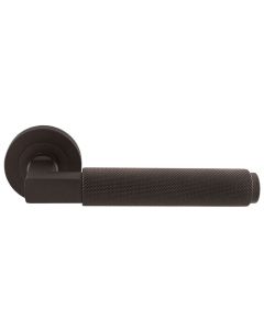 Matt Bronze Terazzo Lever on Round Rose | EUL060MBRZ