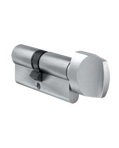 Evva 102mm A5 Nickel Plated Euro Cylinder & Turn 41/T61 | L7039