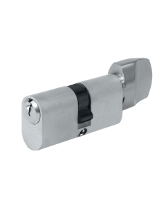 Evva 82mm A5 Nickel Plated Oval Cylinder & Turn 41/T41 | L6129
