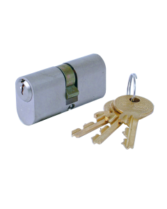 Evva 82mm A5 Nickel Plated Oval Double Cylinder 41/41 | L6123
