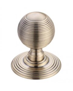 Set Florentine Bronze Fulton & Bray Concealed Fix Ringed Mortice Knob | FB306FB