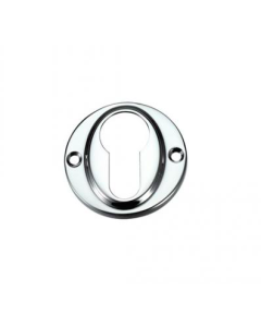 45mm Polished Chrome Euro Profile Cylinder Escutcheon | FB51CP