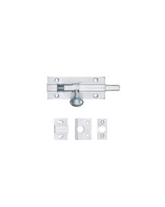Zoo 75mm x 30mm Fulton & Bray Satin Chrome Architectural Barrel Bolt | FB55SC