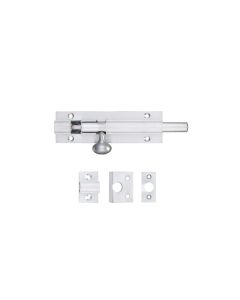 Zoo 100mm x 30mm Fulton & Bray Satin Chrome Architectural Barrel Bolt FB56SC