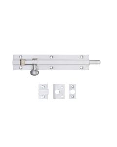 Zoo 600mm x 50mm Fulton & Bray Satin Chrome Architectural Barrel Bolt FB78SC