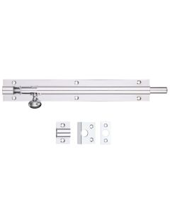 Zoo 600mm x 50mm Fulton & Bray Polished Chrome Architectural Barrel Bolt FB78CP