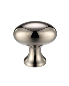 PVD Nickel 38mm Oval Cupboard Knob | FCH05CPVDN