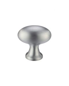Satin Chrome 32mm Oval Cupboard Knob | FCH05ASC