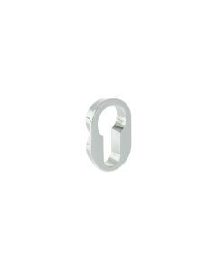 Pair Polished Chrome Concealed Rose Euro Round Escutcheon | FCRESCEPC
