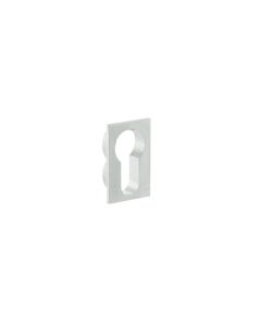Pair Satin Chrome Concealed Rose Euro Square Escutcheon | FCSESCESC