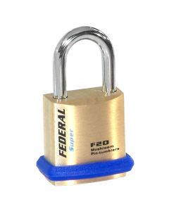 Federal FD20F 20mm Brass Padlock with keying options