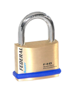 Federal FDSF40 40mm Brass Padlock with keying options