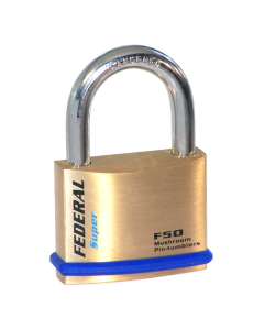 Federal FD50F 50mm Brass Padlock with keying options