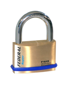 Federal FD60F 60mm Brass Padlock with keying options