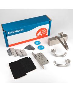 Eurospec Commercial Fire Door Pack - LEVER DIN LATCH | FDPC4