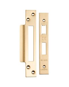 Satin Brass T Forend Strike and Fixing Pack For Sashlocks | FSF5004SB