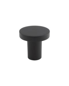 Matt Black 26mm Circular Cupboard Knob | FTD348AMB