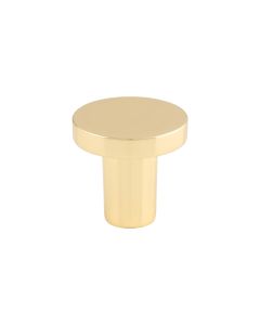 Polished Brass 26mm Circular Cupboard Knob | FTD348APB