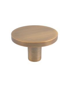 Antique Brass 41mm Circular Cupboard Knob | FTD348BAB