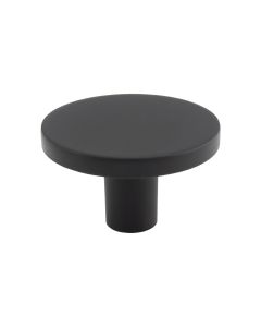 Matt Black 41mm Circular Cupboard Knob | FTD348BMB