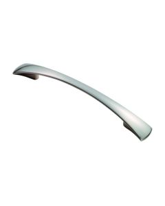 Satin Nickel 172mm Waisted Flat Bow Handle | FTD380BSN
