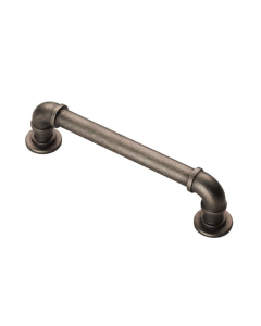 Pewter 128mm Pipe Design Cabinet Pull Handle | FTD402BPE
