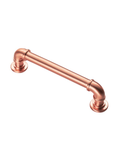 Satin Copper 128mm Pipe Design Cabinet Pull Handle | FTD402BSCO