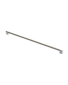 Satin Nickel & Polished Chrome 588mm Keyhole Handle | FTD470LSNCP