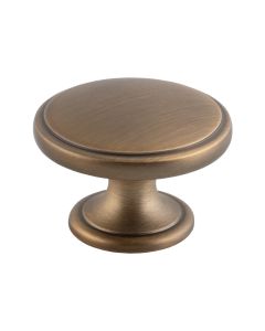 Antique Brass 38mm Oxford Cupboard Knob | FTD524AB