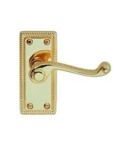 Georgian Polished Brass Lever Latch