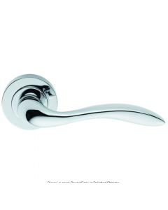 Set Manital Polished Chrome Giava Lever Furniture on rose | GI5CP