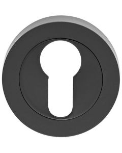 Matt Black 51mm Euro Profile Round Key Escutcheon | GK4001MB