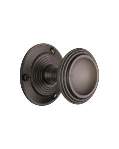 Heritage Brass Matt Bronze Goodrich Door Knob on Rose
