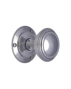 Heritage Brass Polished Chrome Goodrich Door Knob on Rose