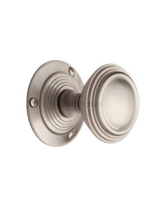 Heritage Brass Satin Nickel Goodrich Door Knob on Rose