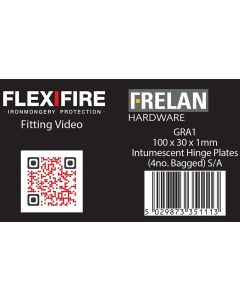 Frelan Kit for 102mm square hinges pack of 4 30 minute 1mm