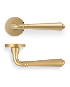 Set Valli Polished Brass PVD H1037 Teseo Lever Handle 