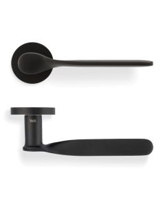 Set Valli Matt Black PVD H383 Perkins & Will Designed Lever Handle