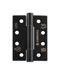 Pair Matt Black Grade 14 Concealed Bearing Hinge - Square | H3N1207/14MB
