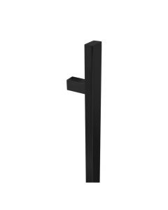 BLU HAB15 Matt Black Inline Rectangular 'T' Back to Back Pull Handle | 1500mm | HAB15-1500-BB-MBL