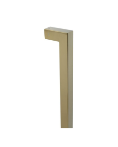 BLU HAB4 PVD Satin Brass Inline Square Mitre Bolt Through Pull Handle | 1200mm | HAB4-1200-BF-PSB