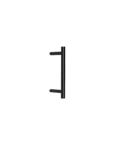BLU HAB6 Matt Black Offset Round 'T' Bolt Through Pull Handle | 400mm | HAB6-400-BF-MBL