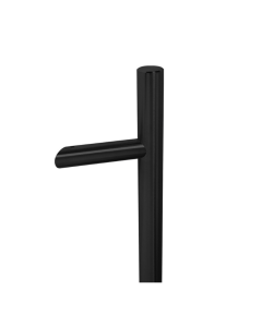 BLU HAB6 Matt Black Offset Round 'T' Bolt Through Pull Handle | 900mm | HAB6-900-BF-MBL