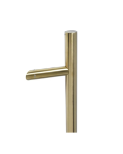 BLU HAB6 PVD Satin Brass Offset Round 'T' Bolt Through Pull Handle | 1800mm | HAB6-1800-BF-PSB