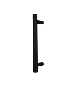 BLU HAB66 Matt Black Offset Round 'T' Secret Fix Pull Handle | 400mm | HAB66-400-SF-MBL
